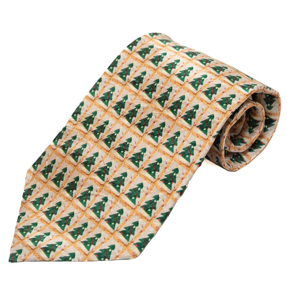MD Anderson Cancer Center Christmas Tree Silk Tie